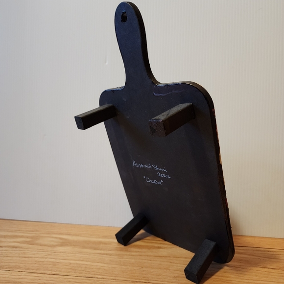 Handcrafted Charcuterie Board Table Tray Decor Artwork HandPainted Abstract - Picture 8 of 16